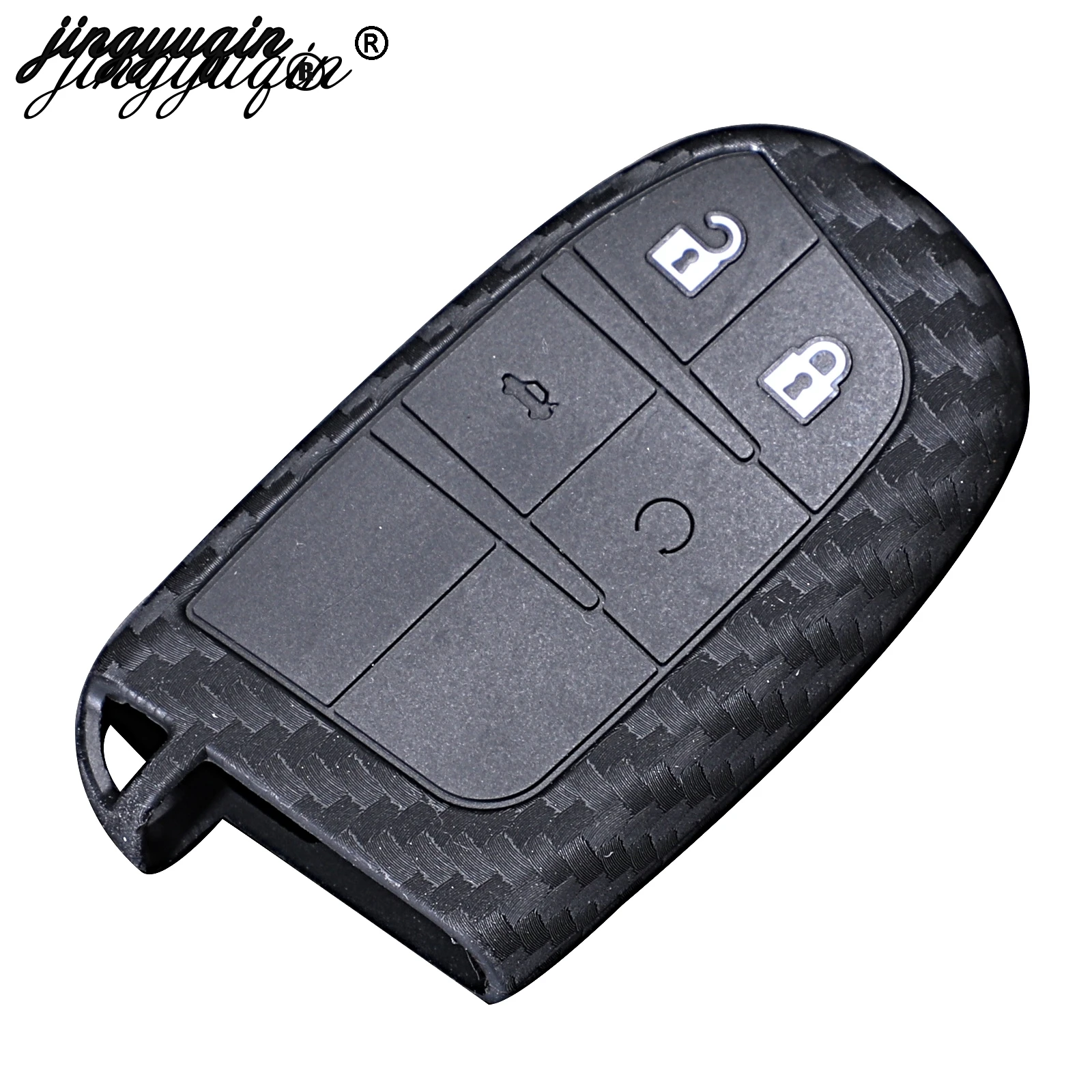 Чехол jingyuqin для Fiat Jeep Renegade Grand Cherokee Dodge Ram 1500 Journey Challenger Chrysler из углеродного силикона