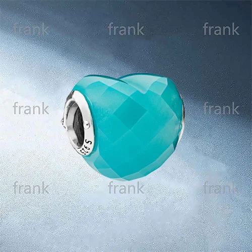

796563NSC-1 BLUE SHAPE OF LOVE CHARM