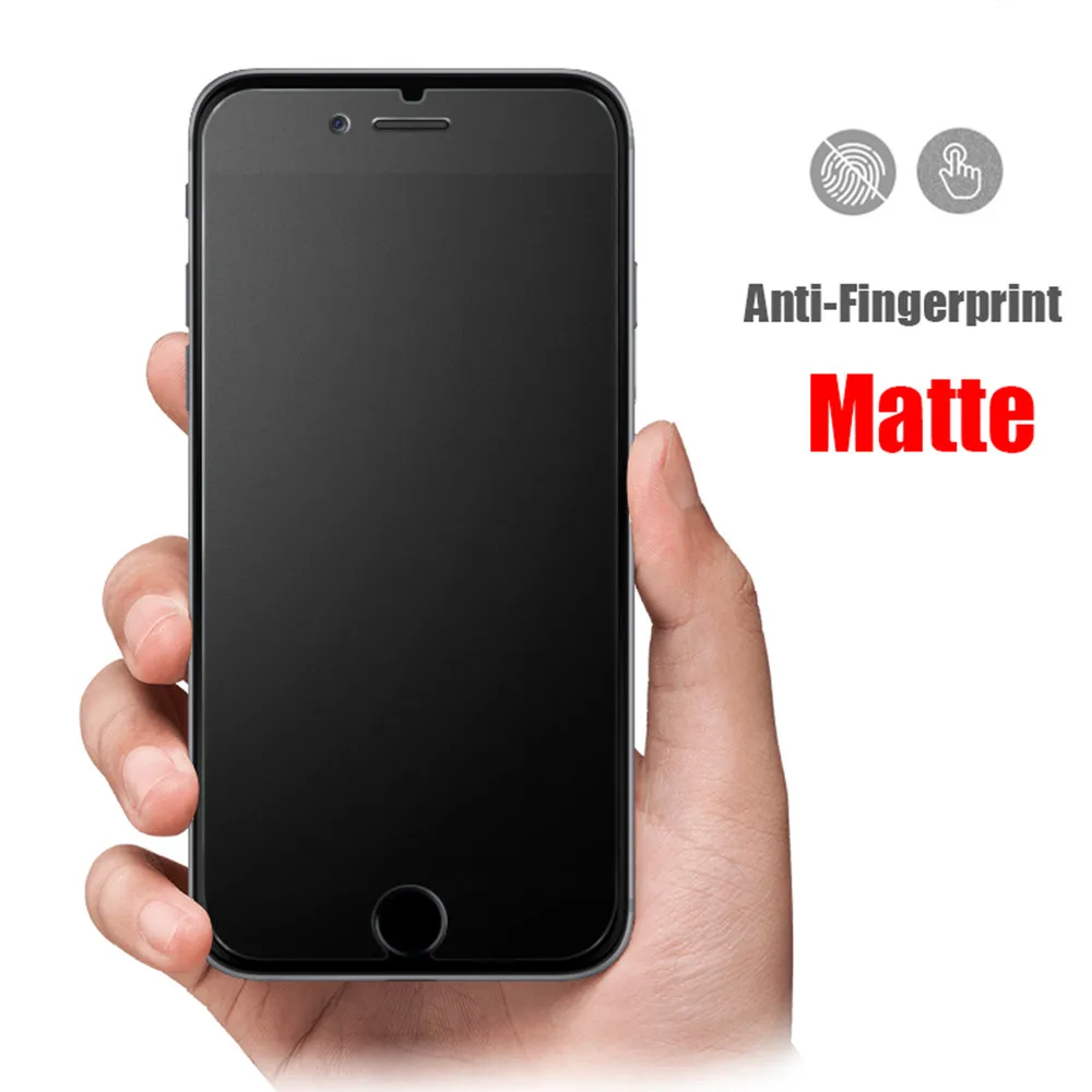 Матовое закаленное стекло для iphone 6 6s 7 8 Plus 5 5S 5c SE защита экрана матовое 11pro XS Max XR