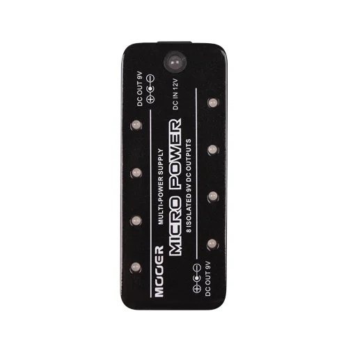 MOOER Micro Power Pedal Power Supply 8 Isolate Outputs for 9V DC Pedal Full Metal Guitar accessories