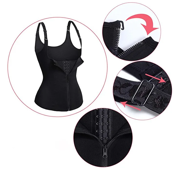 Корсет Женский на молнии с регулируемыми лямками для похудения|Топы| |