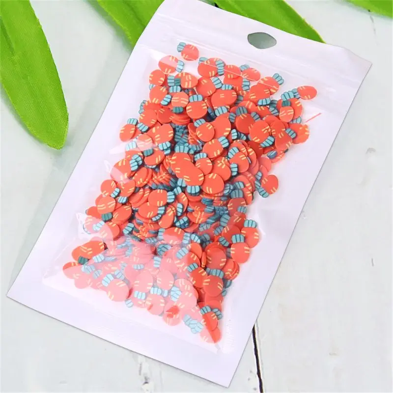 

97BC 600Pcs Fruit Slices Slime Additives Soft Slices for Nail Art Beauty