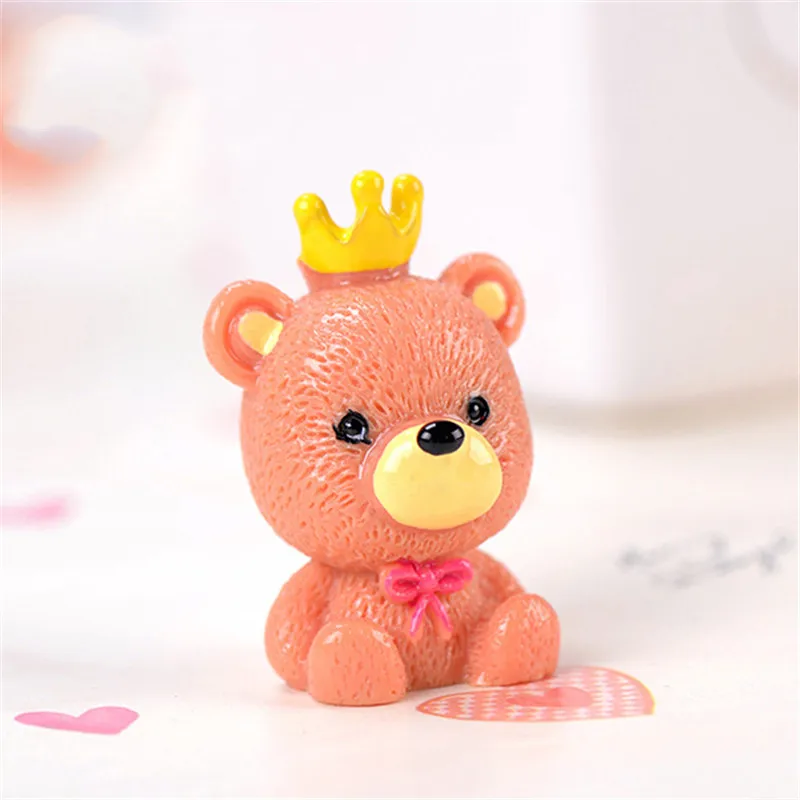 Моделирующие животные Корона медведь мультфильм аниме фигурка автомобиль торт