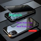 Новый металлический Магнитный защитный чехол из закаленного стекла для iphone 11 Pro Max, Магнитный защитный чехол для Iphone 11 2019