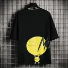 Футболка мужская из 2021 хлопка, белая, в стиле Харадзюку, большого размера, на лето, 2021