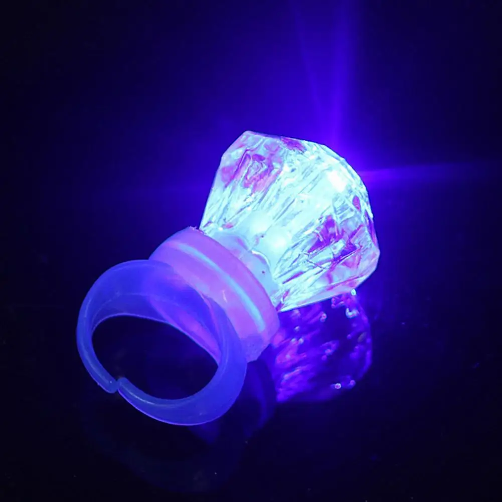 10 шт./компл. светодиодное мигающее кольцо на палец блестящие детские модные