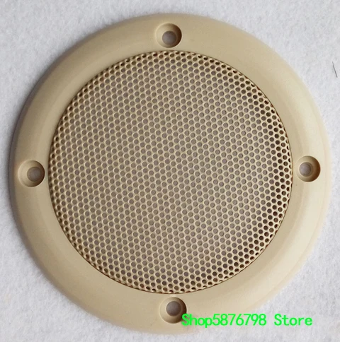 

1pcs 3.5"inch 107MM Beige car speaker protection grilles decorative circle net