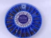 2box240pis dental titanium root canal pins screw post core crown repair for dentist tool dentistry