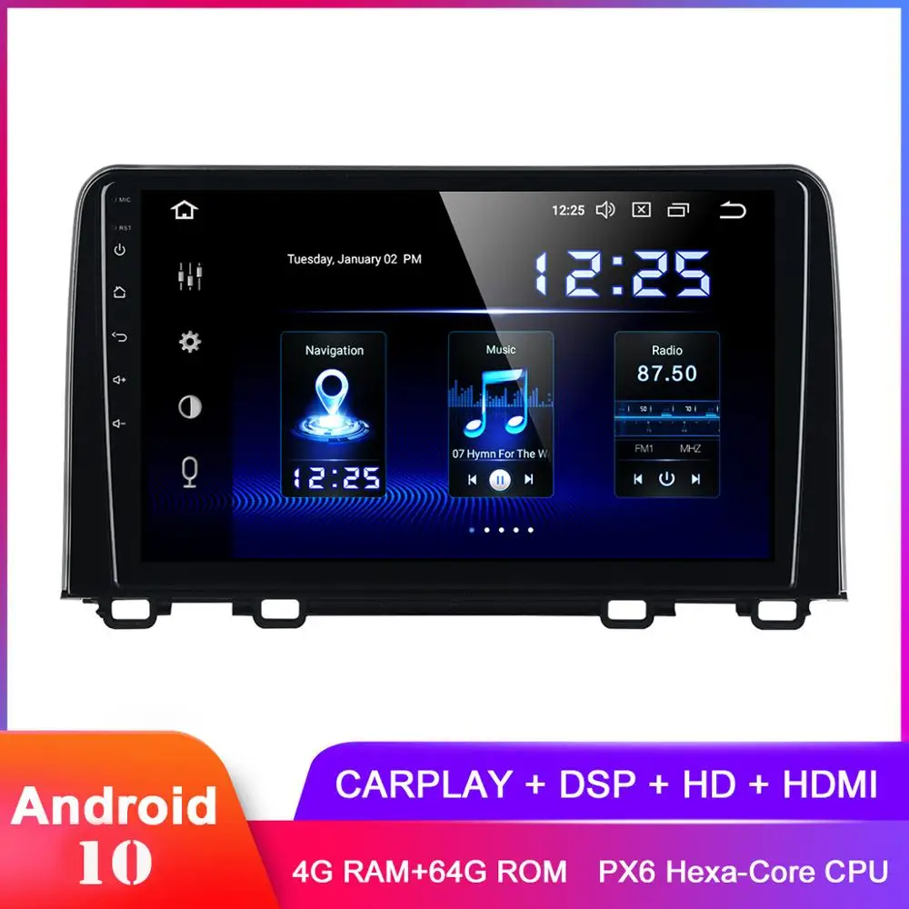 Автомобильное стерео устройство 9 &quotс IPS дисплеем Android 10 GPS для CRV 2018 2019 Carplay
