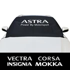 Автомобильные зимние чехлы на лобовое стекло, снежный блок, солнцезащитные чехлы на окна для Opel Astra Corsa Insignia Mokka OPC Vectra, автомобильные аксессуары