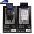 Оригинальное зарядное устройство Samsung для быстрой зарядки, настенный USB адаптер европейского стандарта, кабель передачи данных типа C для Galaxy S10 S9 S8 Plus S10e S11 Note 9 8 A50