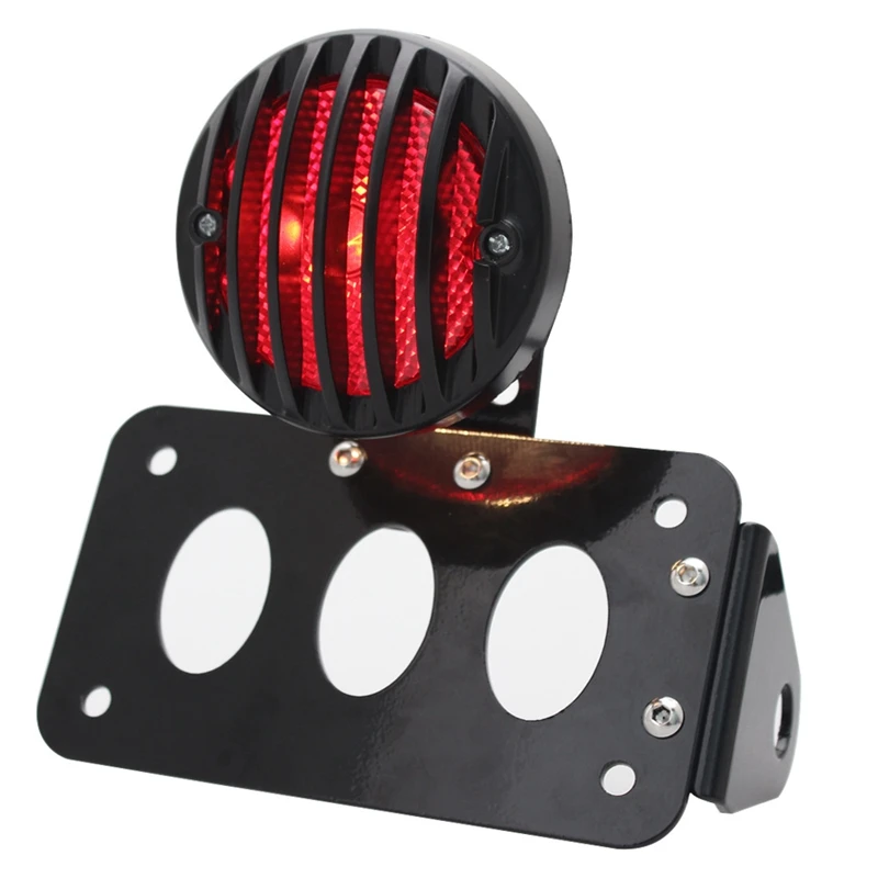 

3/4 Inch Motorcycle 12V LED Brake Tail Light License Plate Bracket Tail Light for Sportster Bobber Nightster Sportster