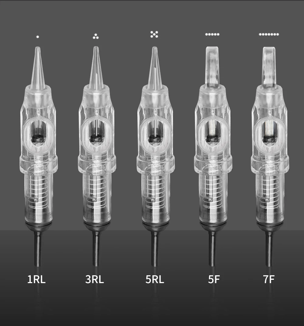 Disposable Microblading Eyebrow Tattoo Needles 1R 3R 5R 5F 7F Sterilized Permanent Makeup Cartridge Needles