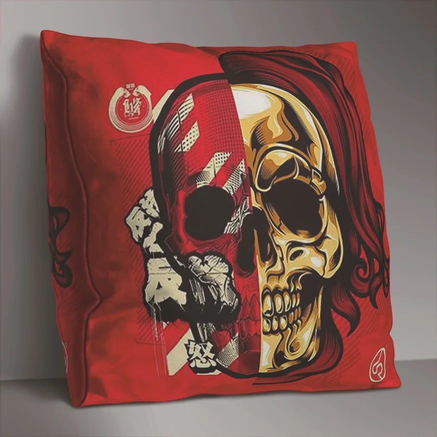 

Cute Double Side Print Cushion Cover Polyester Decorative for Sofa Seat Soft Throw Pillow Case Cover 45x45cm Home Decor