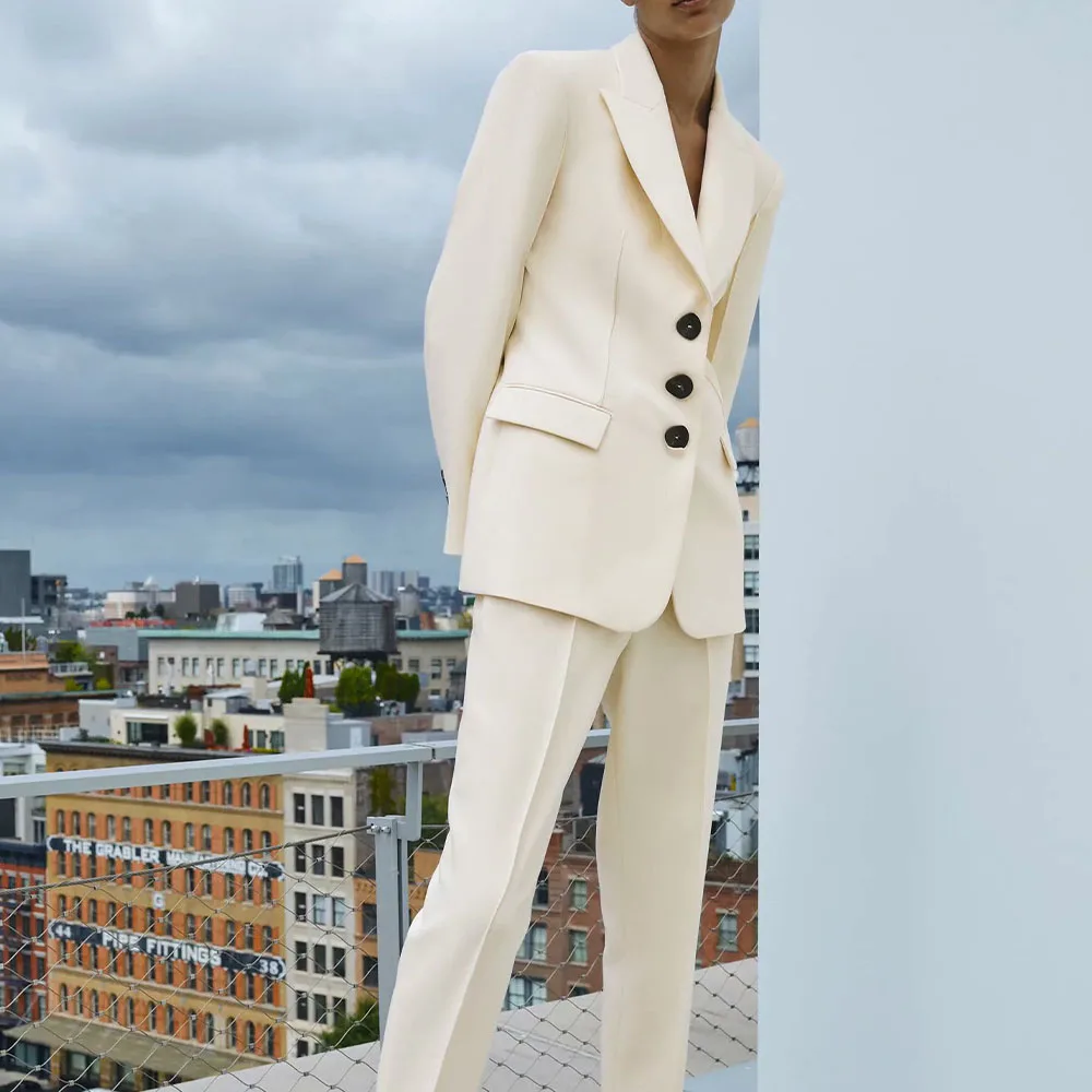 

Za Women 2021 New Fashion Single Breasted Slim Blazer Coat Vintage Long Sleeve Pockets Female Outerwear Chic