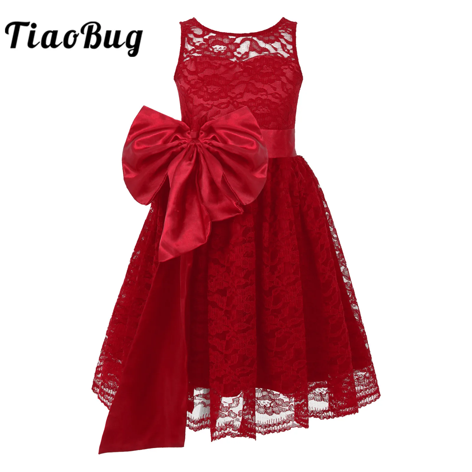 

Lace Princess Dress Children Pageant Wedding Party Dress Christmas Costume Petites Filles Robes Flower Girl Dress Formal Clothes
