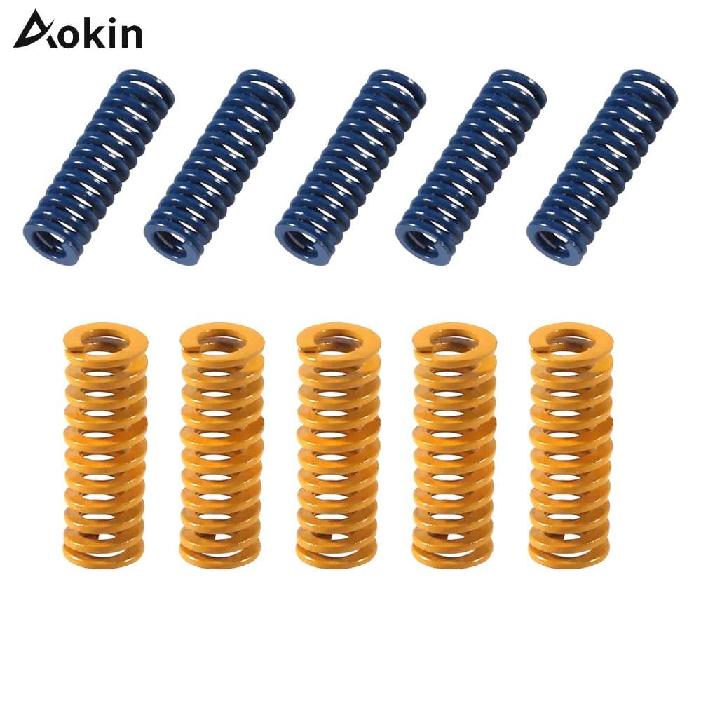 

10PCS 3D Printer Parts Spring For Heated Bed MK3 CR-10 hotbed Imported Length 20mm OD 8mm ID 4mm 8mmx20mm Spring For 3D Printer