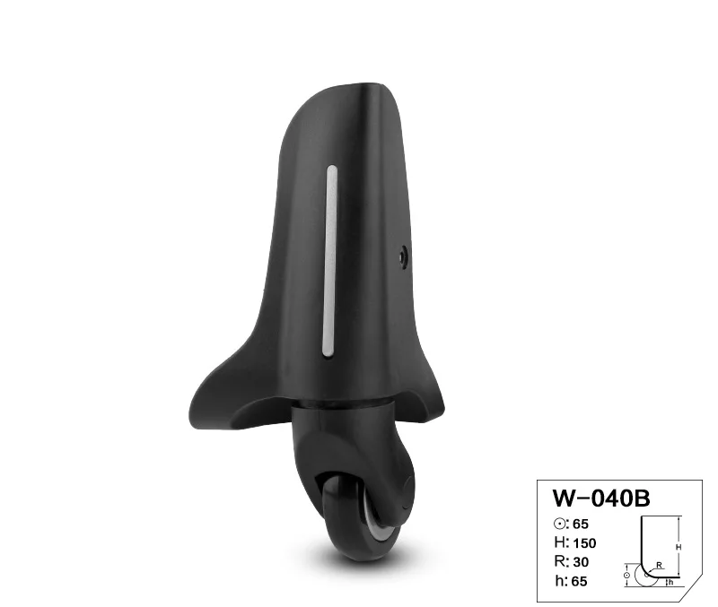 W-040B, сменные багажные колеса, ремонтная тележка, чемодан, аксессуары для путешествий, багажные колеса для чемоданов, универсальные колеса - Цвет: rear wheel left1