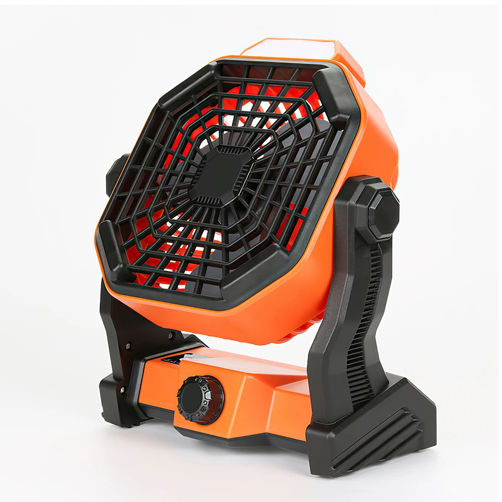 구매 USB 팬 텐트 냉각 팬 충전식 캠핑 랜턴 램프 야외 조명 휴대용 LED 작업 빛 다기능 손전등