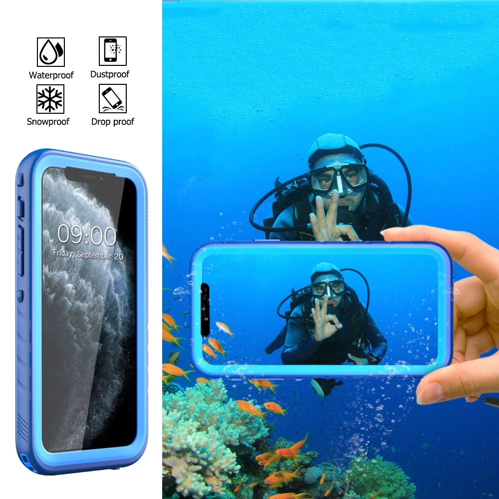 Водонепроницаемый чехол для iPhone 11 Pro X XR XS MAX 10 м|Бамперы| |