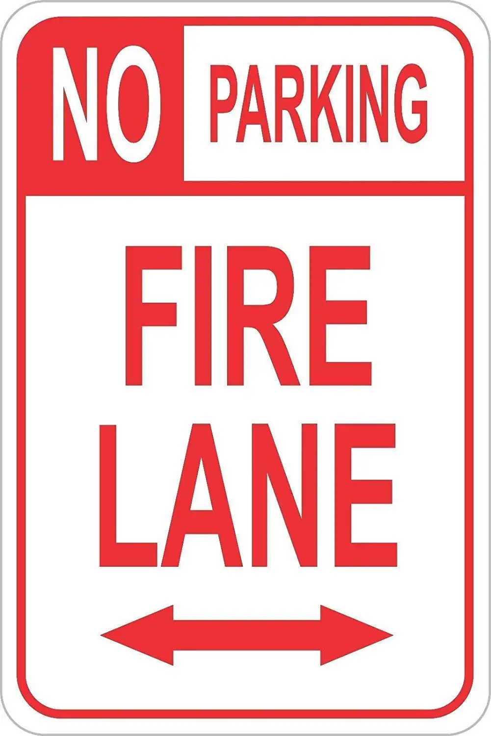 

Wall Decor Sign No Parking Fire Lane Pre Drilled Holes Weatherproof Aluminum Metal Sign Home Decoration Accessories Modern