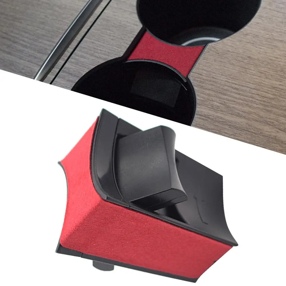 

Car Cup Holder Clip For Tesla Model 3 / Model Y 2021 Accessories Car Water Cup Slot Slip Limit Clip ABS Cup Holder Limiter