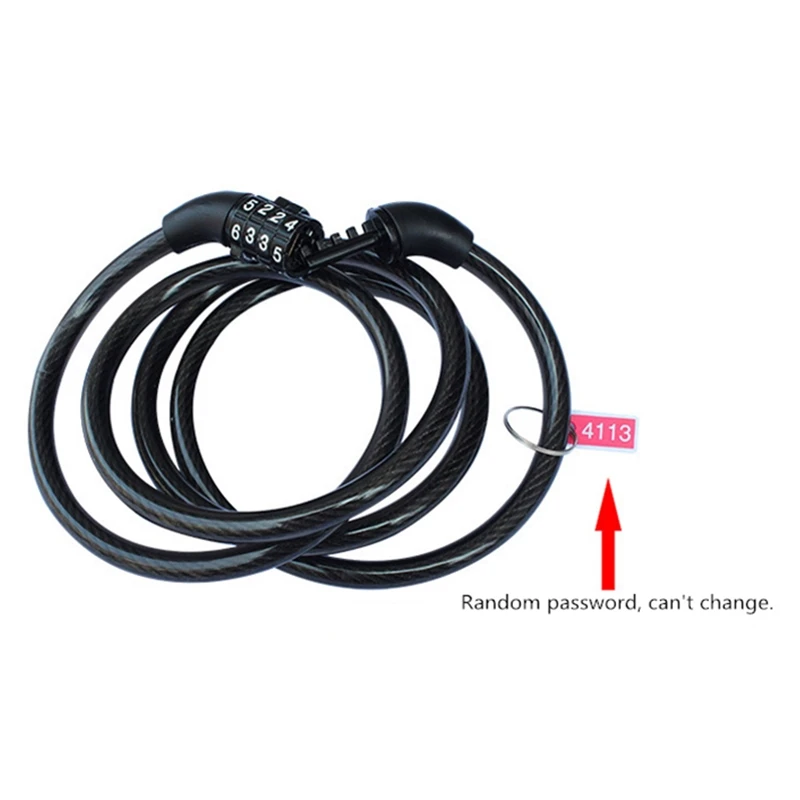 AOSTIRMOTOR велосипедный замок с 4-значным кодом безопасности Велосипедное