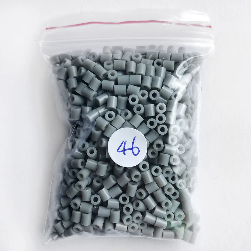 DOLLRYGA 2 6 мм Hama Beads Perler Fuse бусинки из ЭВА серый 6000 шт. Aqua Kids Toy Craft Diy головоломки Mini