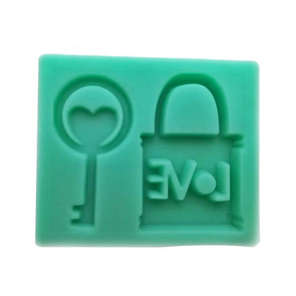 

HOT SALES！！！Chocolate Mold Lock Shape Key Design Silicone Cake Decorating Tool for Kitchen Home