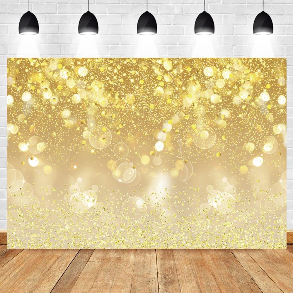 

Fantasy Glitter Star Golden Polka Dot Light Bokeh Wedding Birthday Love Party Baby Child Photo Background Photography Backdrop