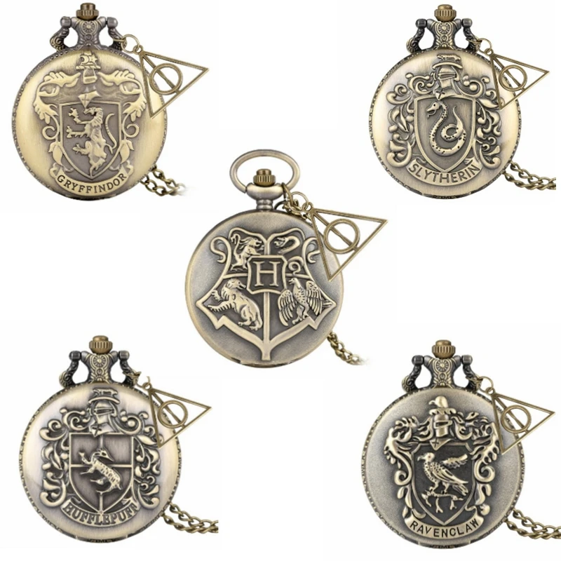 2021 хит продаж новинка бронзовый кварцевый кулон Гарри в стиле ретро карманные