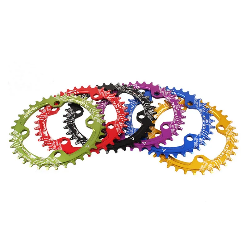 

Цепь 104BCD для горного велосипеда, круглая Звездочка для горного велосипеда, 30T 32T 34T 36T 38T 40T 42T, узкая широкая