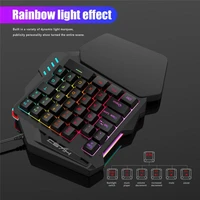 mini portable one handed mechanical gaming keyboard rgb backlit portable mini gaming keypad game controller computer peripherals