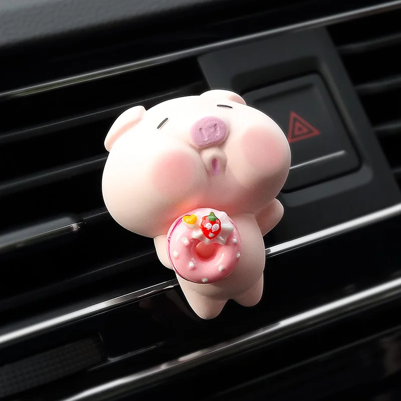 

Car Fragrance Perfume Clip Cute Net Red Piggy Air Conditioning Air Outlet Aroma Diffuser Car Interior Products Female