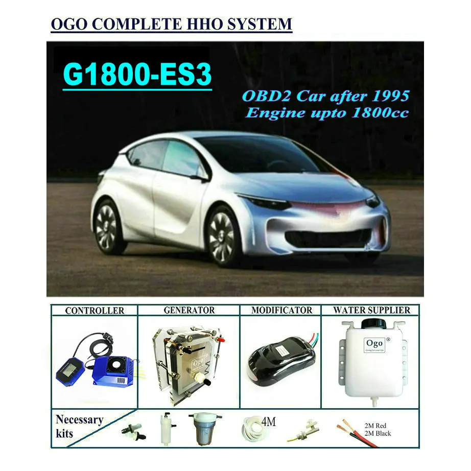 

OGO Complete HHO system G1800-ES3 Smart PWM CHIP UPTO 1800CC
