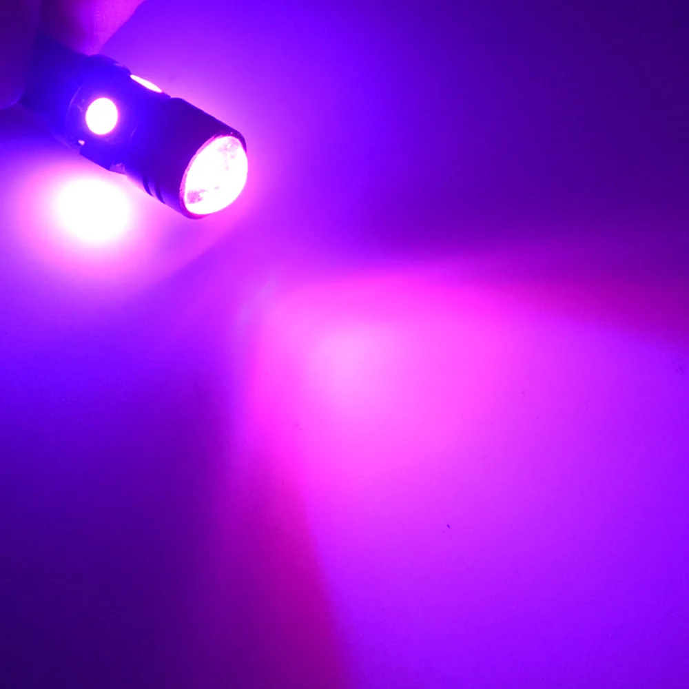2X белый, красный, синий Led Клин Led 196 168 4SMD 5050 авто светодиодные лампы Ширина лампы номерного знака объектив светильник рассеянные лампы - Испускаемый цвет: Pink
