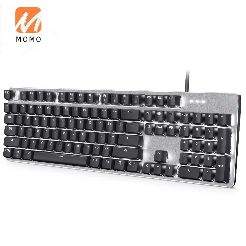 

wired Mechanical keyboard office game e-sports suspension keycap green tea red shaft Back light USB