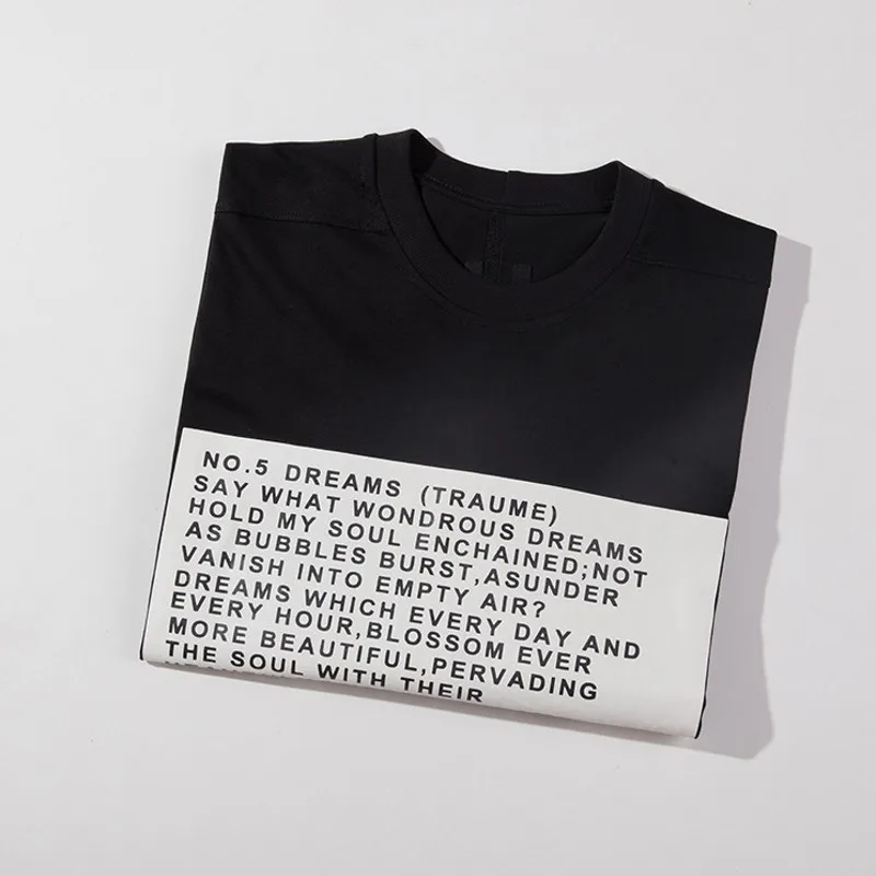 Новые летние мужские футболки большого размера с буквенным принтом топы