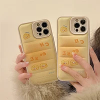 iphone case down jacket lens protection korean creative cheese for iphone 13promax 12 11 xs xsmax xr the puffer soft case