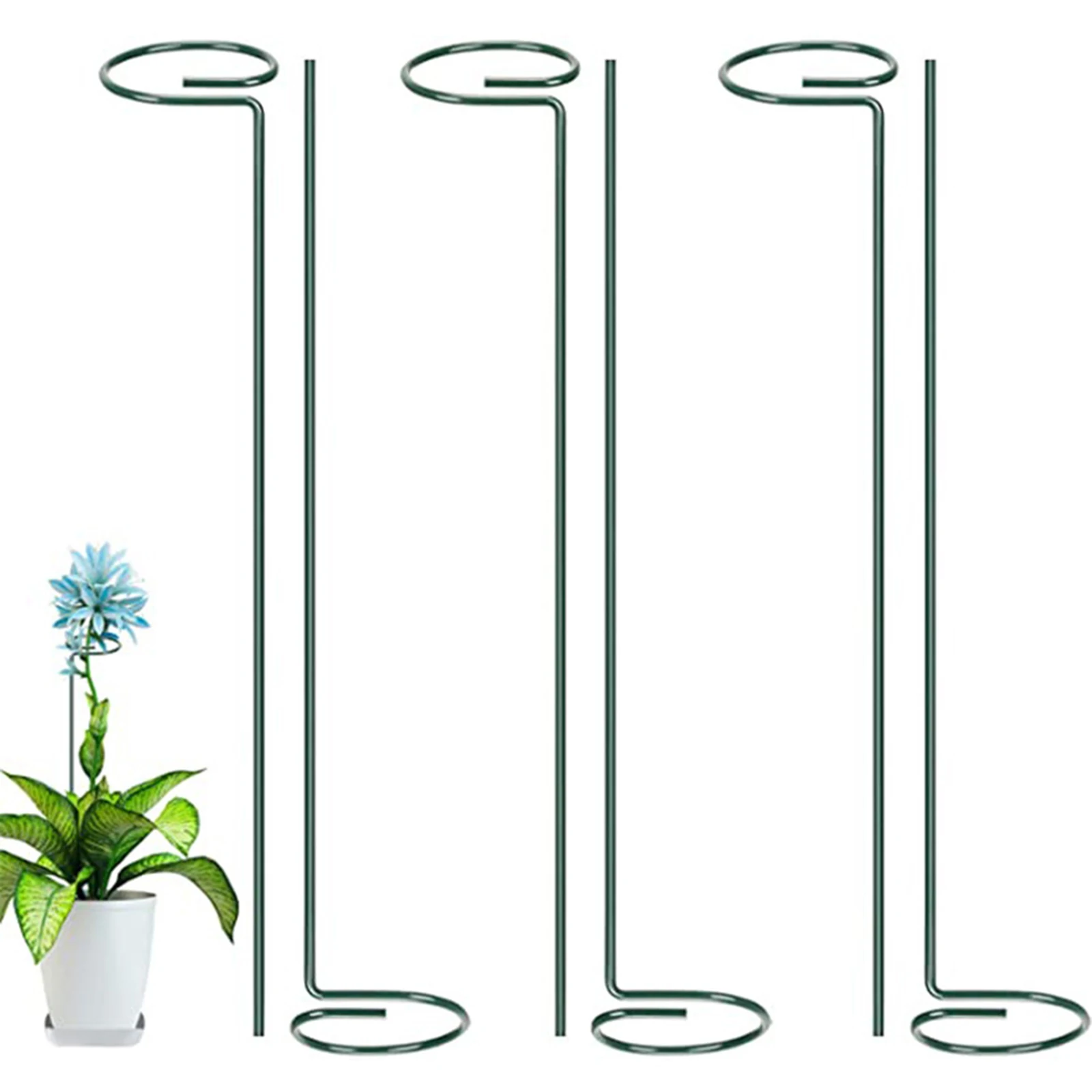 

Plant Clips Gardening Bracket Set Greenhouse 42pcs/46pcs 16-inch Single Stem Support Pile