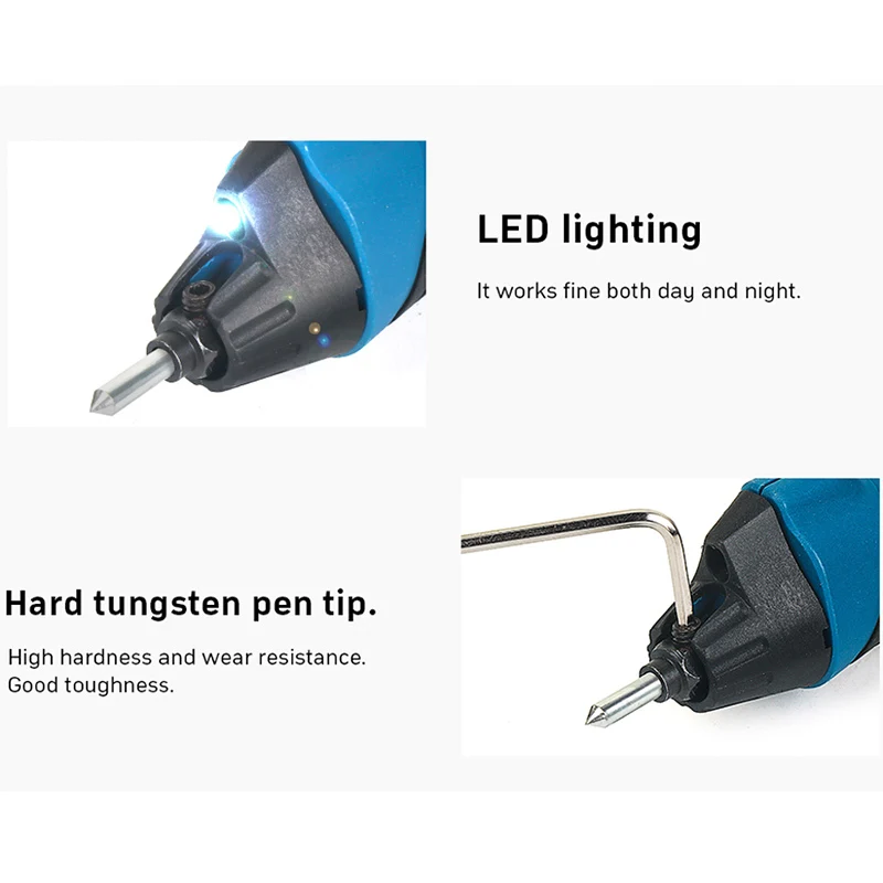 Миниатюрная электрическая гравировальная ручка гравер для металла нефрита