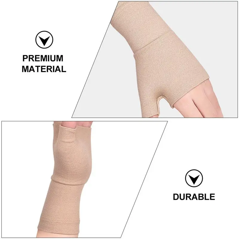 

1 pair of Durable Useful Creative Chic Sport Gloves Compression Gloves Fingerless Gloves