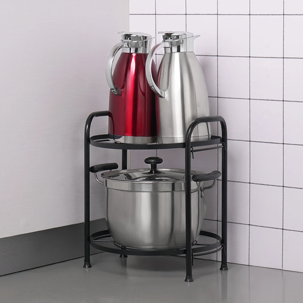 

2 Layers Multifunction Kitchen Stand Creative Portable Space Saving Basin Pot Combinatorial Storage Holder Detachable Sundry New