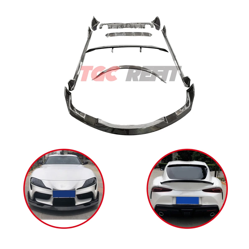 

For Toyota Supra A90 A91 Mk5 Ag Style Carbon Fiber Body Kit Rear Wing Back Lip Front Lip Side Skirt Rear Turnk Spoiler