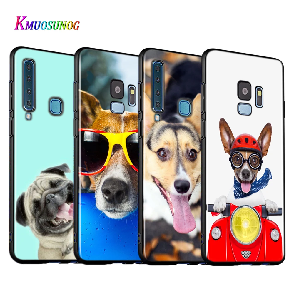 Super Cute Corgi Cartoon Dog Silicone Cover For Samsung Galaxy A9 A8 A7 A6 A6S A8S Plus A5 A3 Star 2018 2017 2016 Phone Case
