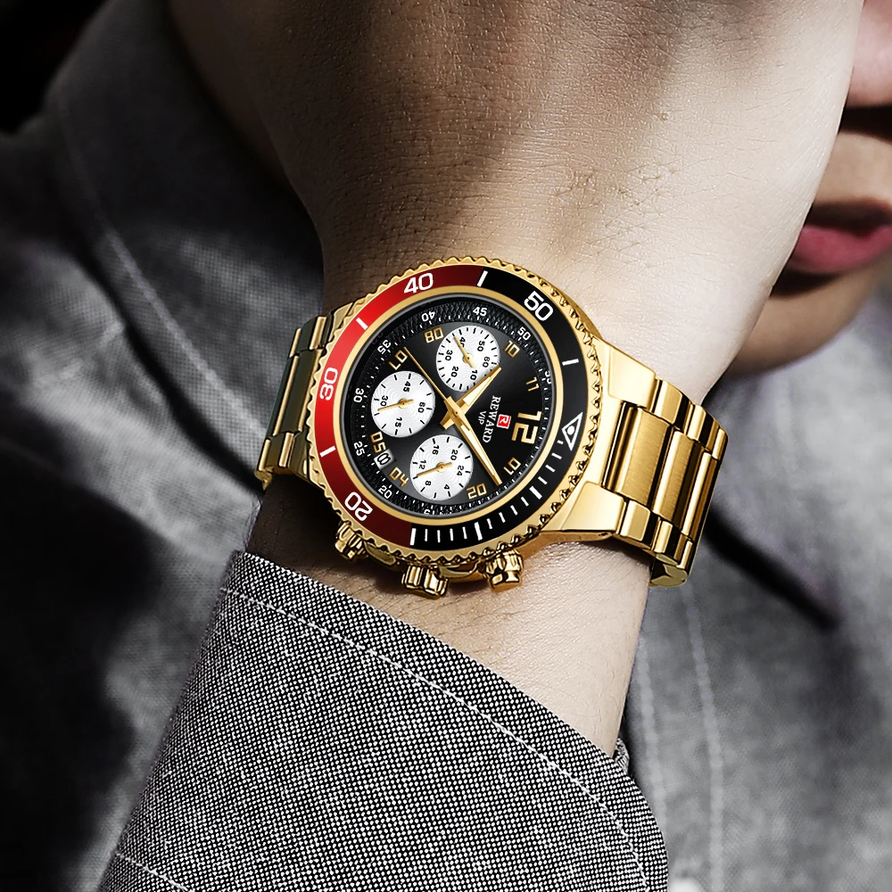 Часы наручные мужские кварцевые брендовые Роскошные водонепроницаемые