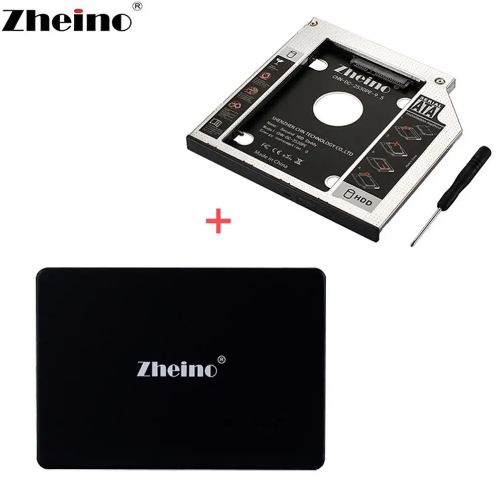 

Zheino SATA3 SSD с 9,5 мм Caddy 60GB 120GB 240GB 360GB 480GB 960GB 128GB 256GB 512GB ТБ 2nd Frame Adapter CD/Φ Optical