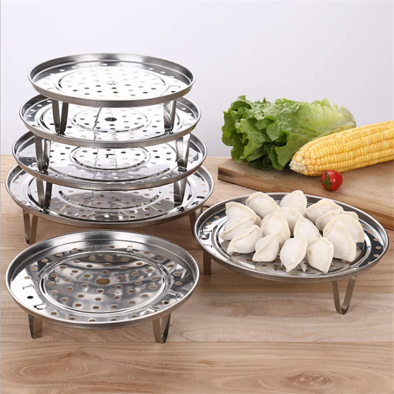 

1 Pcs Stainless Steel Steamer Rack Multifunction Kitchen Steamed Buns Steamed Dish Shelf Steamer Cookware Kitchen Cooking Tool