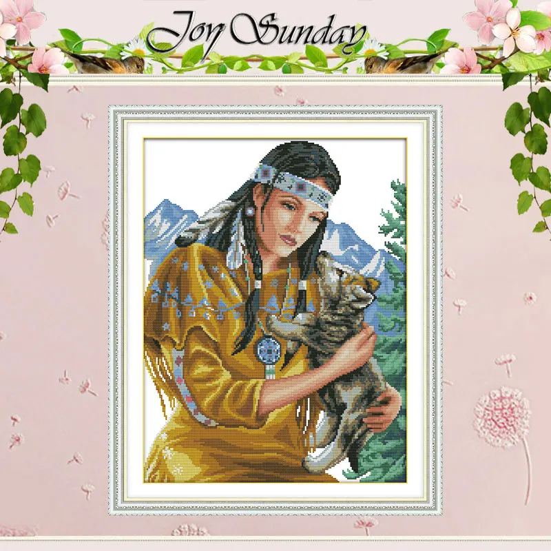 Детские модели Pup Набор для вышивки крестиком DIY 11CT 14CT 16CT штампованный DMC вышивка