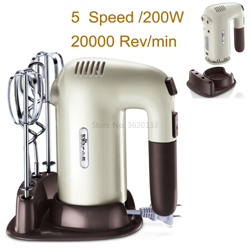 22% 5 скоростей ручной миксер для теста взбиватель яиц 200 Вт Электрический кухонный